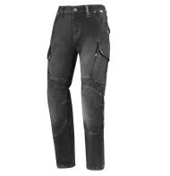 Motorcycle jeans SECA SQUARE II SHORT WASHED BLACK