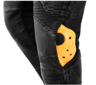 Motorcycle jeans SECA SQUARE II SHORT WASHED BLACK