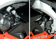 Προστατευτικά R&G RACING Aero σε περίπτωση σύγκρουσης, μαύρα για Aprilia RS4 125 10-17