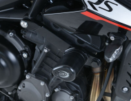 Προστατευτικά πρόσκρουσης R&G RACING Aero Μαύρα Triumph Street Triple 765 17-25 / 660 17-21