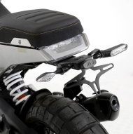 Suport pentru plăcuță de înmatriculare R&G RACING - Negru Husqvarna Svartpilen / Vitpilen 401 20-23