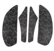 Set de 4 plăcuțe de tracțiune pentru rezervor R&G RACING Race Grip - Negru Aprilia Tuono V4 / RSV 4