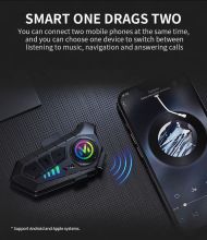 Комплект от 2бр. Интерком за мотоциклет Bluetooth слушалка за моторна каска