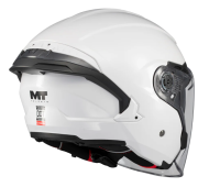 Scooter helmet MT COSMO SV PURE A0 WHITE GLOSS