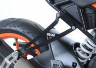 Стойка за генерация R&G RACING Rear Footrest Blanking Plate Kit Black KTM RC390 17-21