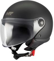 SCOOTER HELMET MT STREET S PURE A1 BLACK MATT