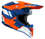 Cască motocross AIROH WRAAAP VISION PORTOCALIU/ALBASTRU LUCIOS