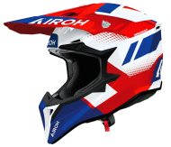 Cască motocross AIROH WRAAAP VISION ROȘU/ALBASTRU LUCIOS