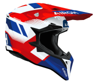 Cască motocross AIROH WRAAAP VISION ROȘU/ALBASTRU LUCIOS