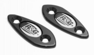 Плоча за огледала R&G RACING Mirror Blanking Plate - Black Kawasaki ZX6R/RR 09-12