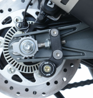 Adaptoare suport mulinete offset din bumbac R&G RACING, negre, KTM RC 390 17-21 / 125 17-21 / Duke 125 17-23