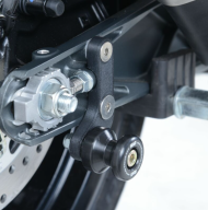 Adaptoare suport mulinete offset din bumbac R&G RACING, negre, KTM RC 390 17-21 / 125 17-21 / Duke 125 17-23