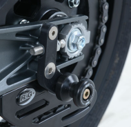 Adaptoare suport mulinete offset din bumbac R&G RACING, negre, KTM RC 390 17-21 / 125 17-21 / Duke 125 17-23