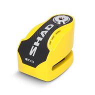 Disc lock with alarm SHAD SC61A 6mm yellow