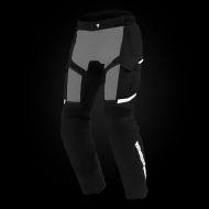 Pantaloni de motocicletă REBELHORN CUBBY-V-NEGRU/GRI