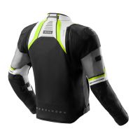 Textile motorcycle jacket Rebelhorn Borg 2 Black/Grey/Fluo/Yellow