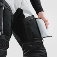 Pantaloni de motocicletă REBELHORN CUBBY-V-NEGRU/GRI