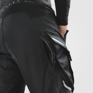 Pantaloni de motocicletă REBELHORN CUBBY-V-NEGRU/GRI