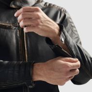 REBELHORN HUNTER II sports leather motorcycle jacket