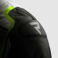 Textile motorcycle jacket Rebelhorn Borg 2 Black/Grey/Fluo/Yellow