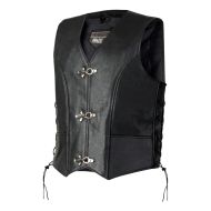 Ozone Rino leather motorcycle vest