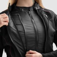 Дамско мото яке REBELHORN JAX LADY BLACK/GREY/PINK