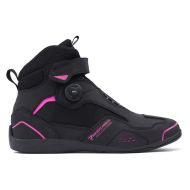 Ghete moto pentru femei REBELHORN SPARK II LADY NEGRU/ROZ