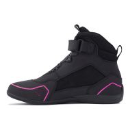 Ghete moto pentru femei REBELHORN SPARK II LADY NEGRU/ROZ