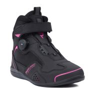 Ghete moto pentru femei REBELHORN SPARK II LADY NEGRU/ROZ