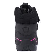 Ghete moto pentru femei REBELHORN SPARK II LADY NEGRU/ROZ