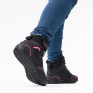 Ghete moto pentru femei REBELHORN SPARK II LADY NEGRU/ROZ