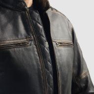 REBELHORN HUNTER II sports leather motorcycle jacket