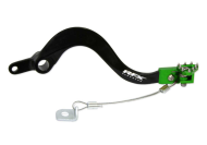 Manetă frână spate RFX Pro FT (negru/verde) - Kawasaki KXF250 05-20