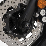 Dopuri de protecție ax furcă R&G RACING - Negre Yamaha Tracer 7 GT