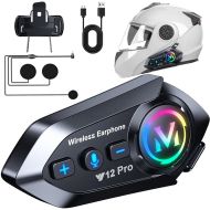 Интерком за мотоциклет Bluetooth Y12 pro слушалка за моторна каска