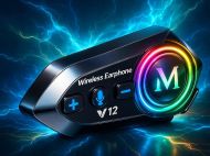 Интерком за мотоциклет Bluetooth Y12 pro слушалка за моторна каска