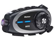 Интерком за мотоциклет Bluetooth Q29 слушалка за каска с конферентен разговор и камера