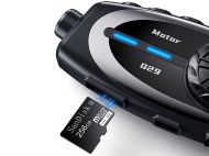 Интерком за мотоциклет Bluetooth Q29 слушалка за каска с конферентен разговор и камера