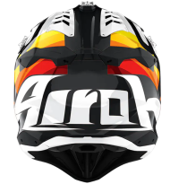 Motocross helmet AIROH AVIATOR 3 RAINBOW/WHITE GLOSS