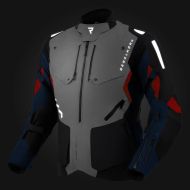 Текстилно яке Rebelhorn Hiker 4 Light Grey Blue Red