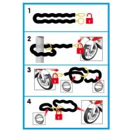 Locking motorcycle chain – C-LOCK 150R 90632