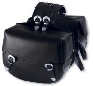 Genți de șa din piele pentru motocicletă A-PRO BIG TAIL BLACK