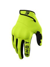 Mănuși motocross SHOT Trainer Ce 2.0 Galben Neon