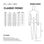 Blugi moto Rebelhorn Classic Mono - Albaștri
