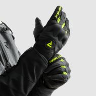 Mănuși textile Rebelhorn Core Negru/Galben