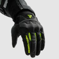 Mănuși textile Rebelhorn Core Negru/Galben