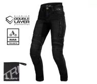 Дамски мото дънки TRILOBITE PARADO DOUBLELAYER SLIM FIT BLACK AAA(A) LEVEL 2