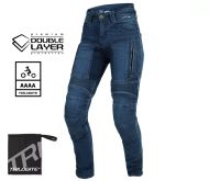 Women's motorcycle jeans TRILOBITE PARADO DOUBLELAYER SLIM FIT BLUE AAA(A) LEVEL 2