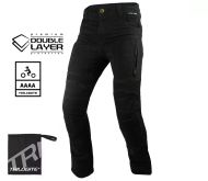 Moto jeans TRILOBITE PARADO DOUBLELAYER AAA(A) SLIM FIT MEN BLACK LEVEL 2