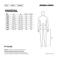 Moto jeans REBELHORN VANDAL BLUE